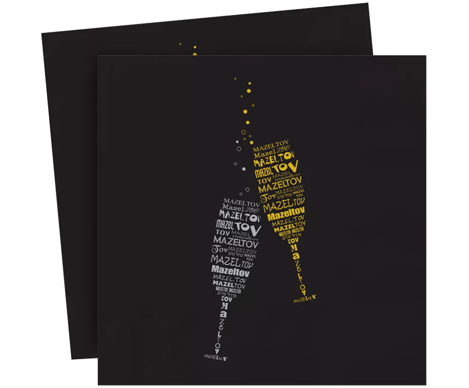 Mazel Tov Napkins - Champagne Glasses