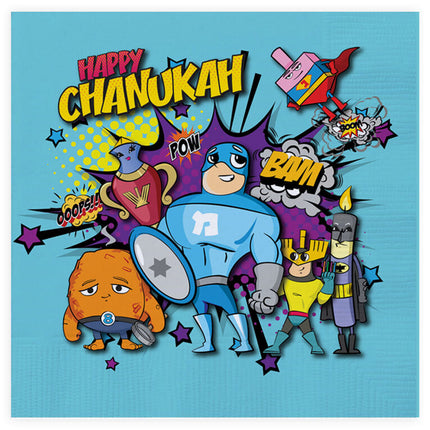 Chanukah Superhero Napkins