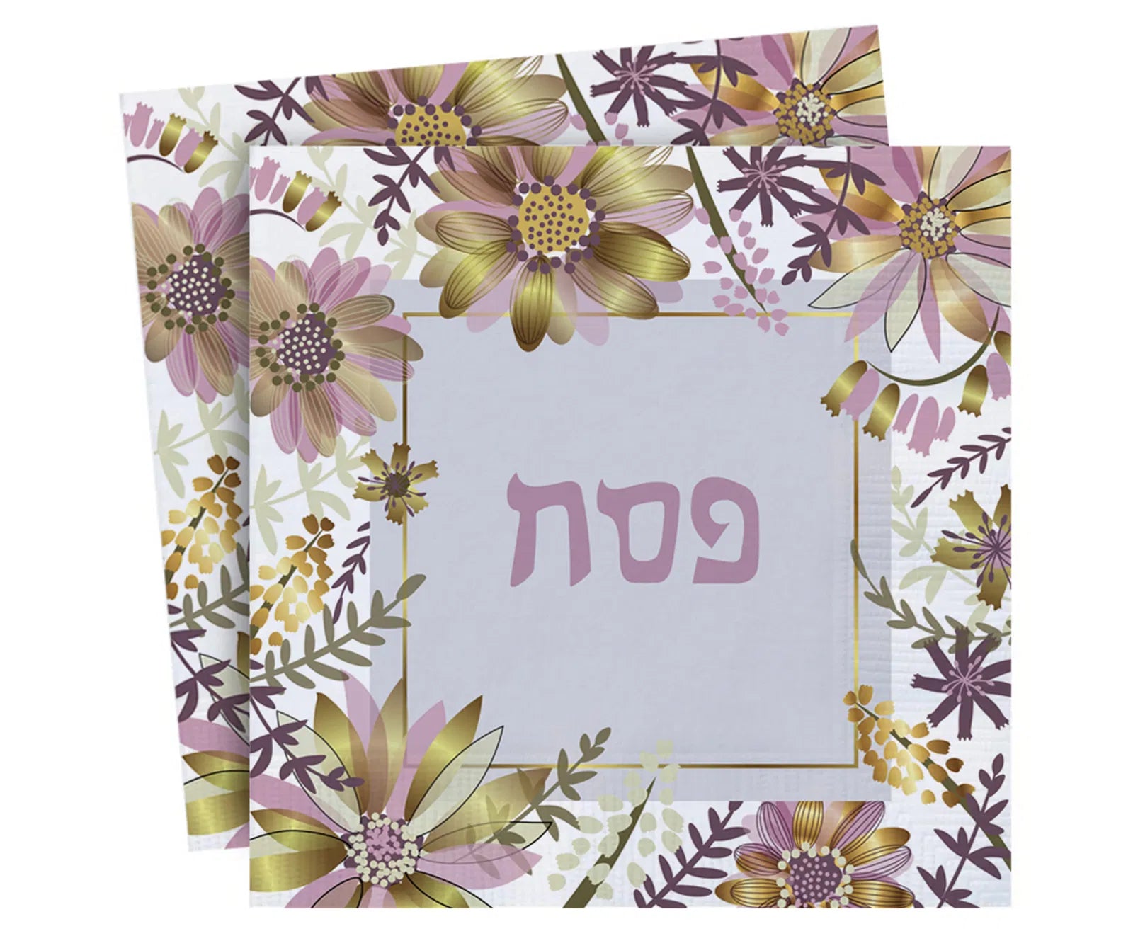 Passover Napkins Floral Design
