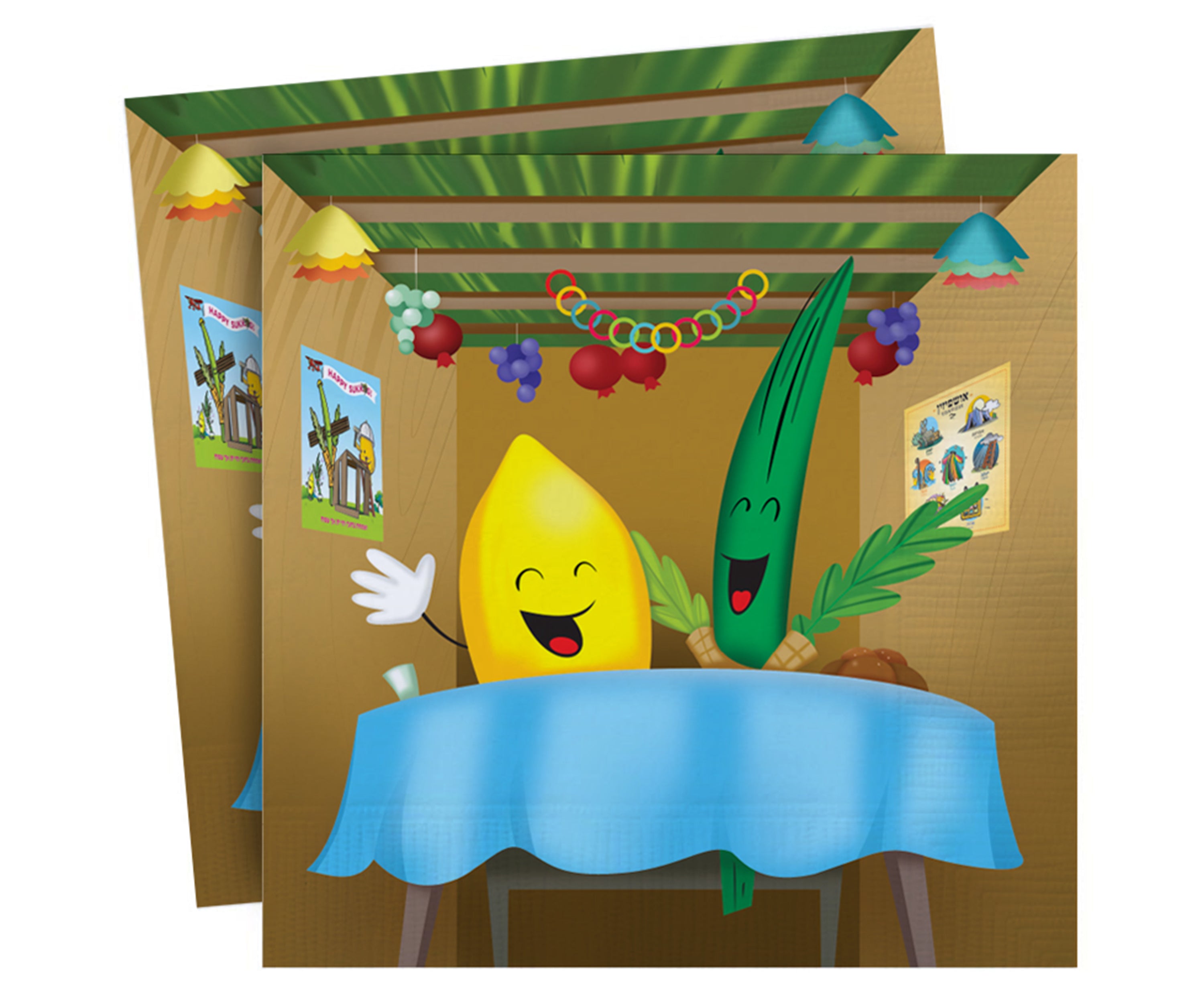 Sukkos Napkin - Table Scene
