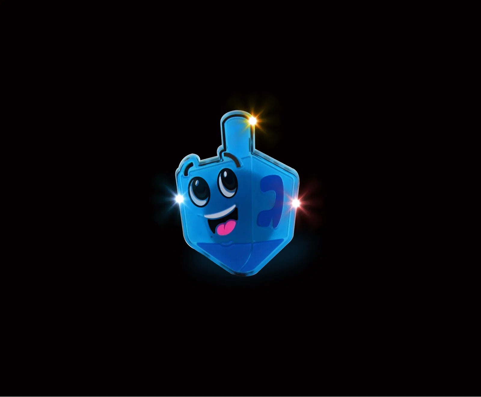 Light Up Dreidel Pin