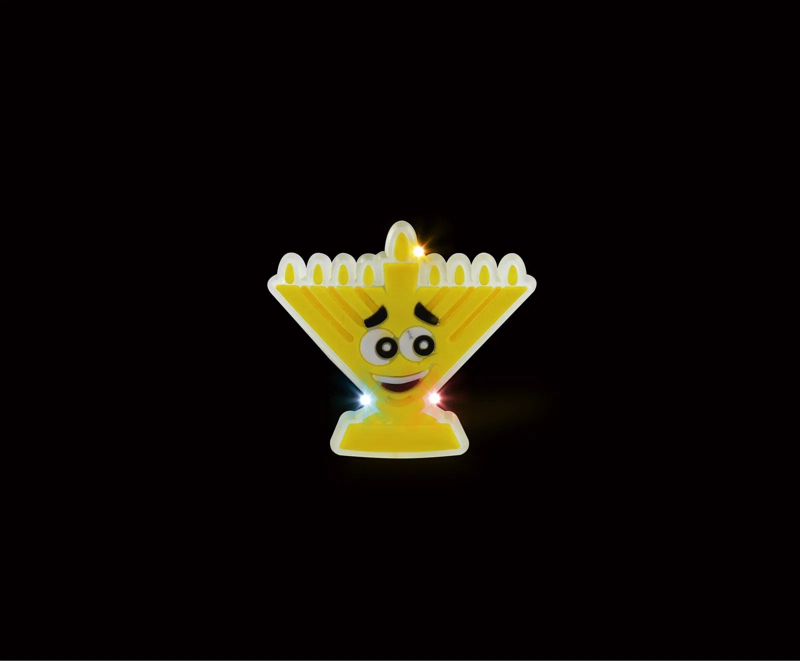 Light Up Menorah Pin