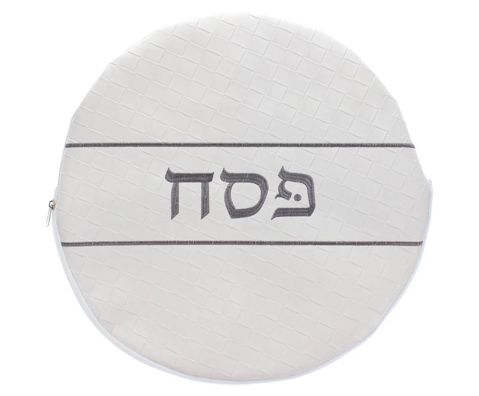 Round Leather Matzah Cover
