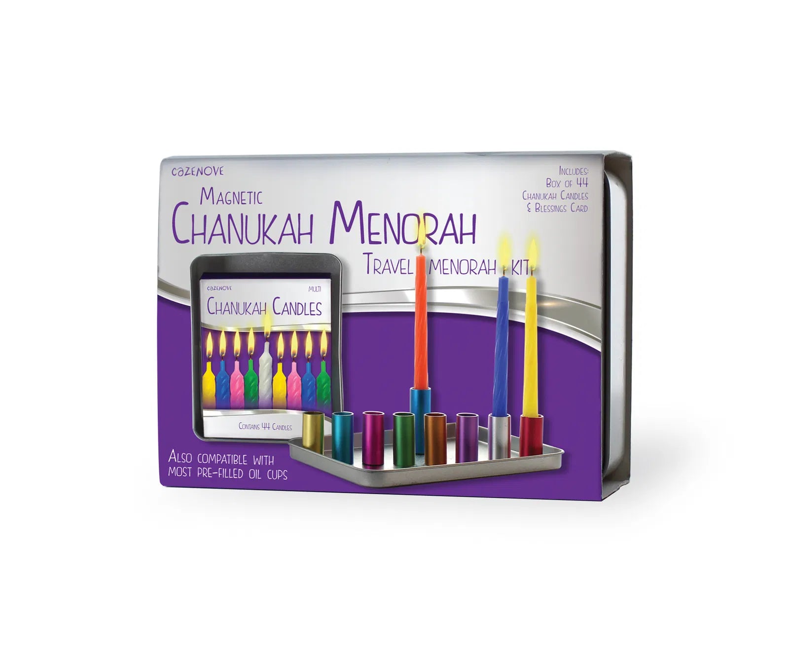 Magnetic Menorah Travel Kit