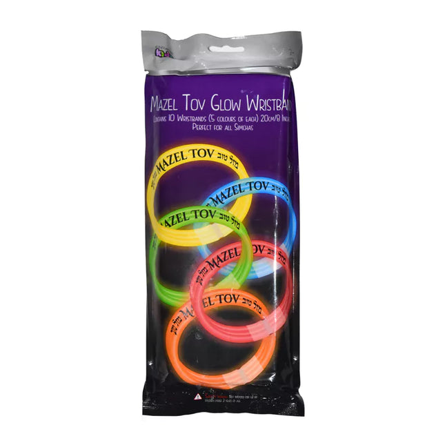 Mazal Tov Glow Wrist Bands