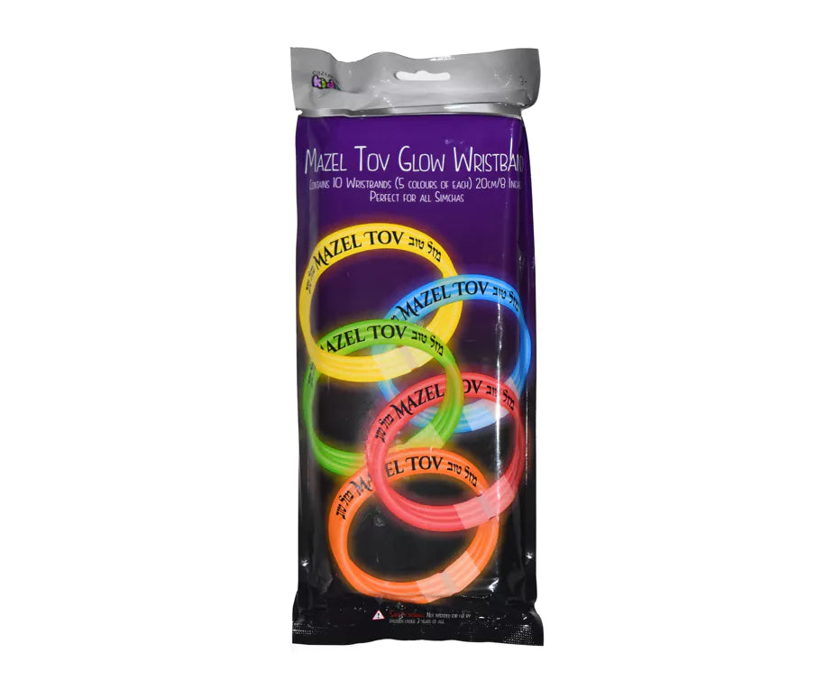Mazal Tov Glow Wrist Bands