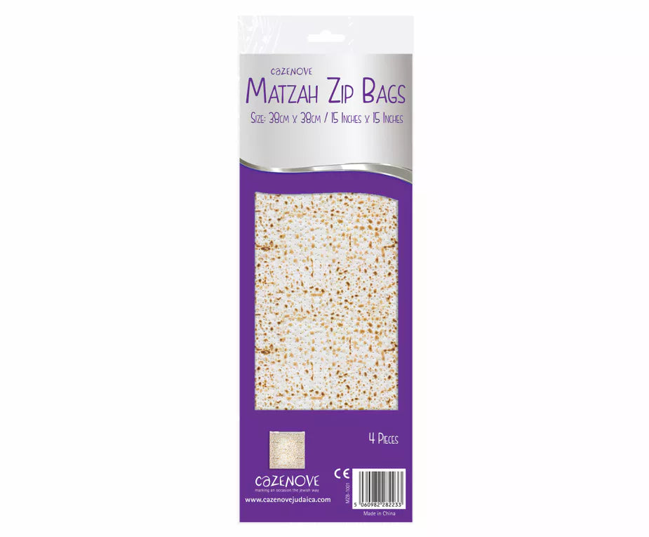 Matzah Zip Lock Bags - 4 PK
