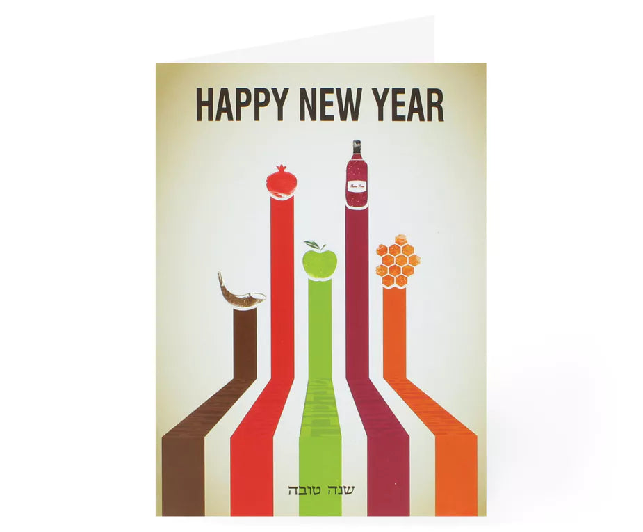New Year Pack of 5 Foiled Cards - 14 Designs
