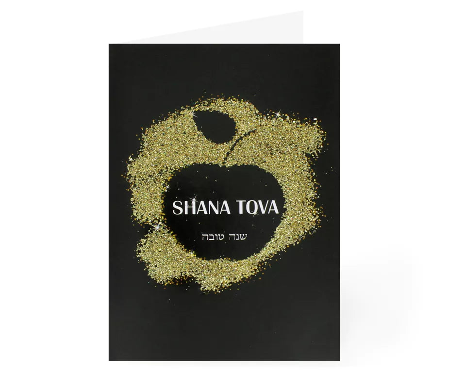 New Year Pack of 5 Glittered Cards - 9 Designs