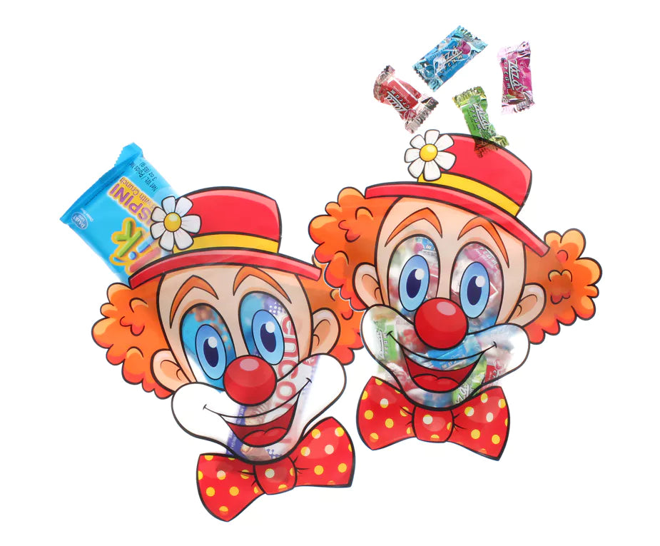 Clown Shaped Treat Bags - 6PK
