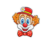 Clown Shaped Treat Bags - 6PK