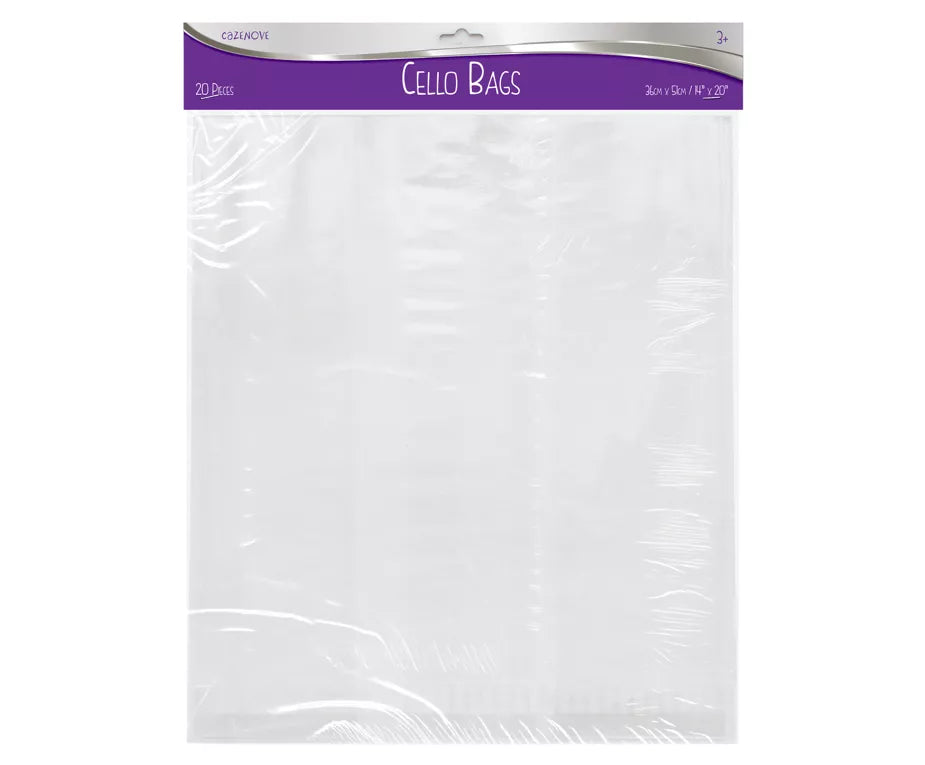 Clear Cello Bags - 8 Sizes