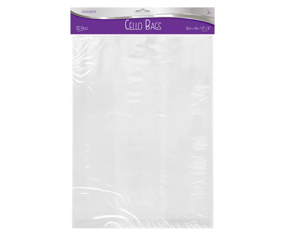Clear Cello Bags - 8 Sizes
