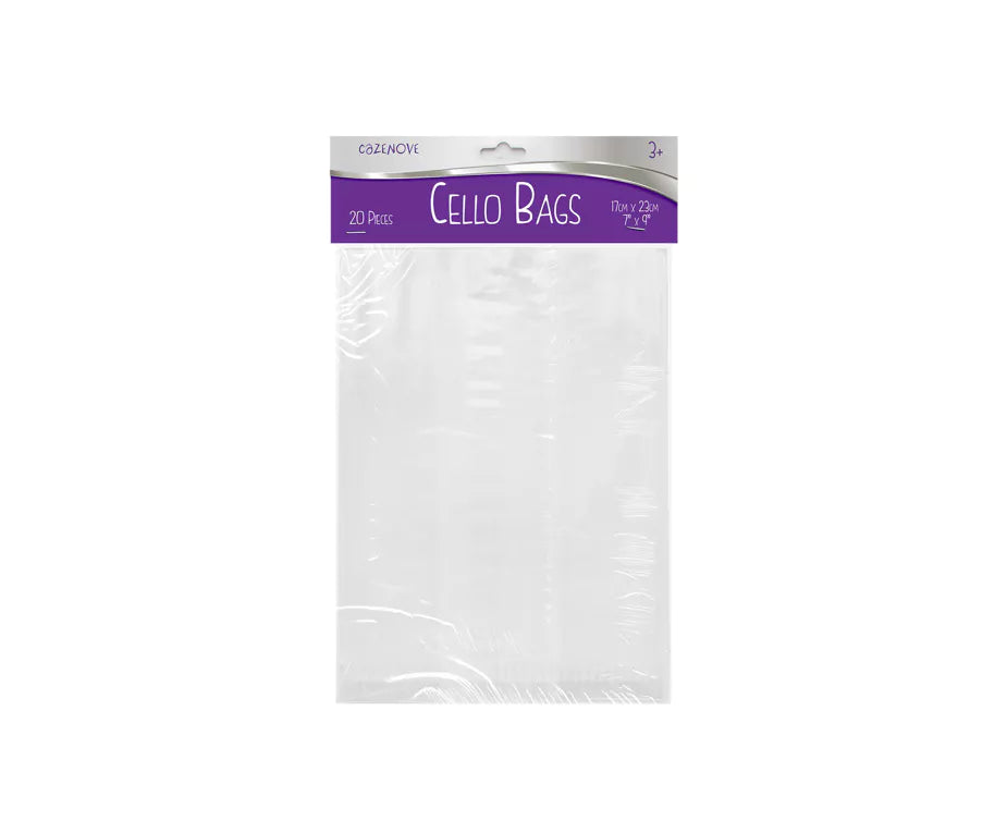 Clear Cello Bags - 8 Sizes