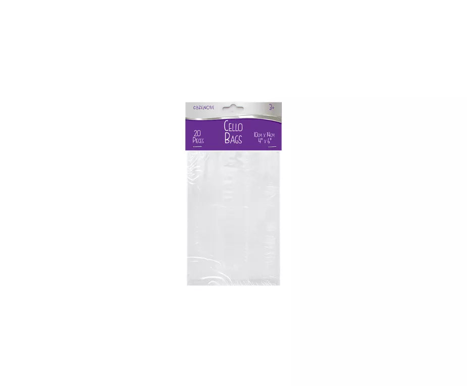 Clear Cello Bags - 8 Sizes