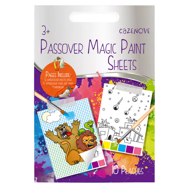 Ten Plagues Magic Paint Sheets