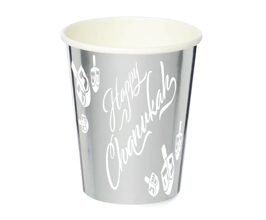 Happy Chanukah Paper Goods Package - Silver