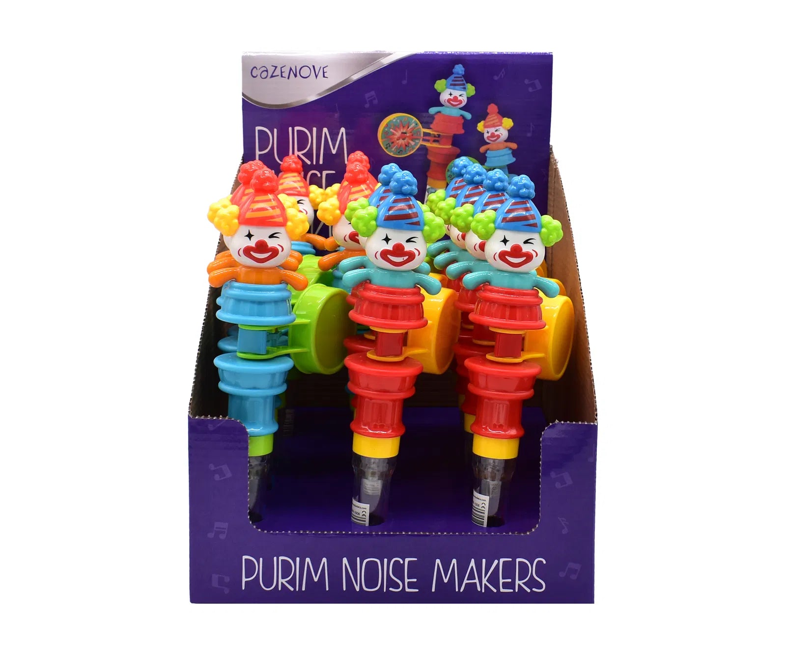 Purim Clown Noise Maker (Candy Filler)