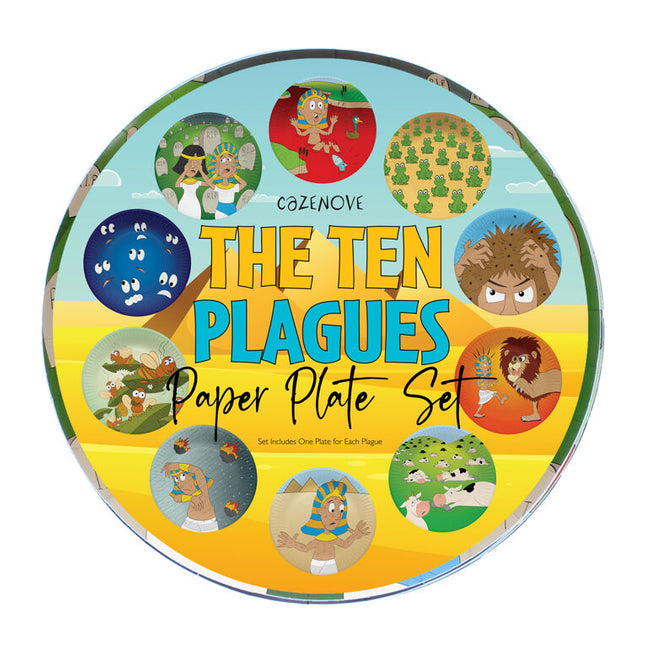 10 Plagues Paper Plates - 10PK