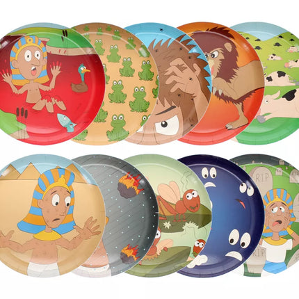 10 Plagues Paper Plates - 10PK