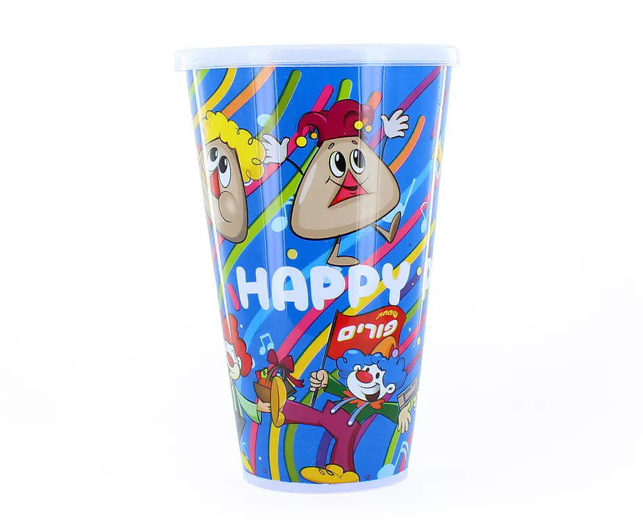 Purim Cup - Hard Plastic - 12 pk