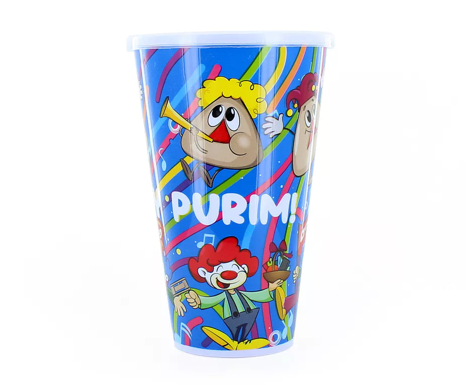 Purim Cup - Hard Plastic - 12 pk