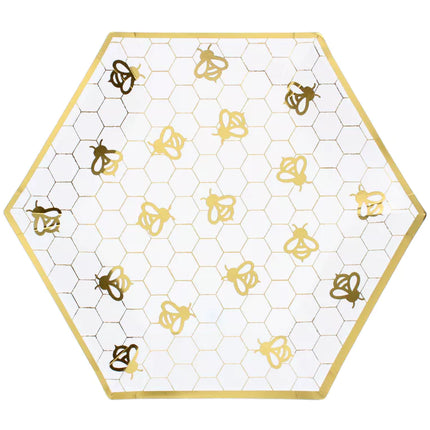 Rosh Hashana Paper Plate Bee Design