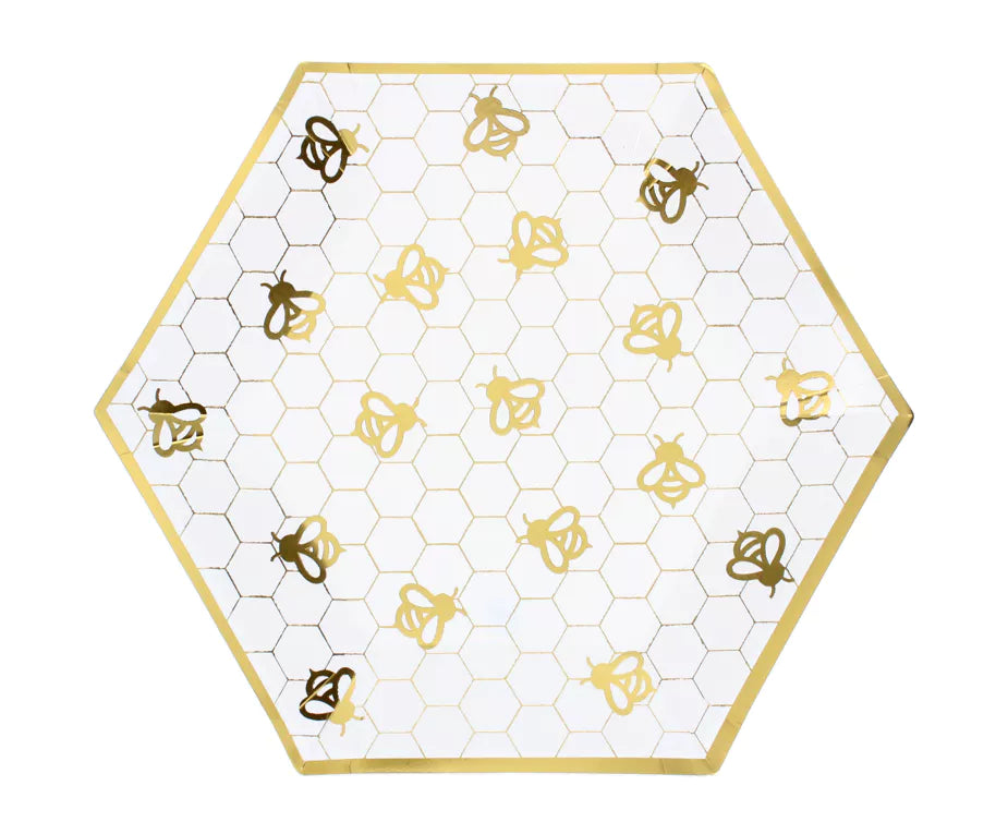 Rosh Hashana Paper Plate Bee Design