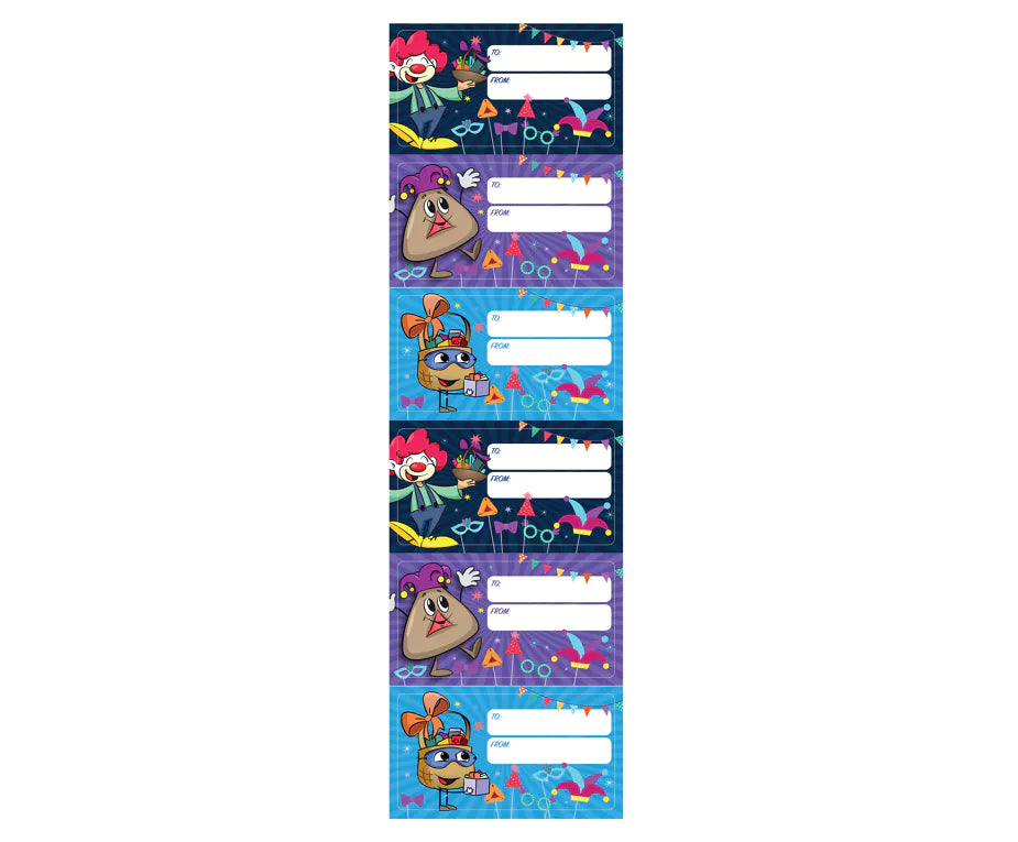 Purim Sticker Name Tag