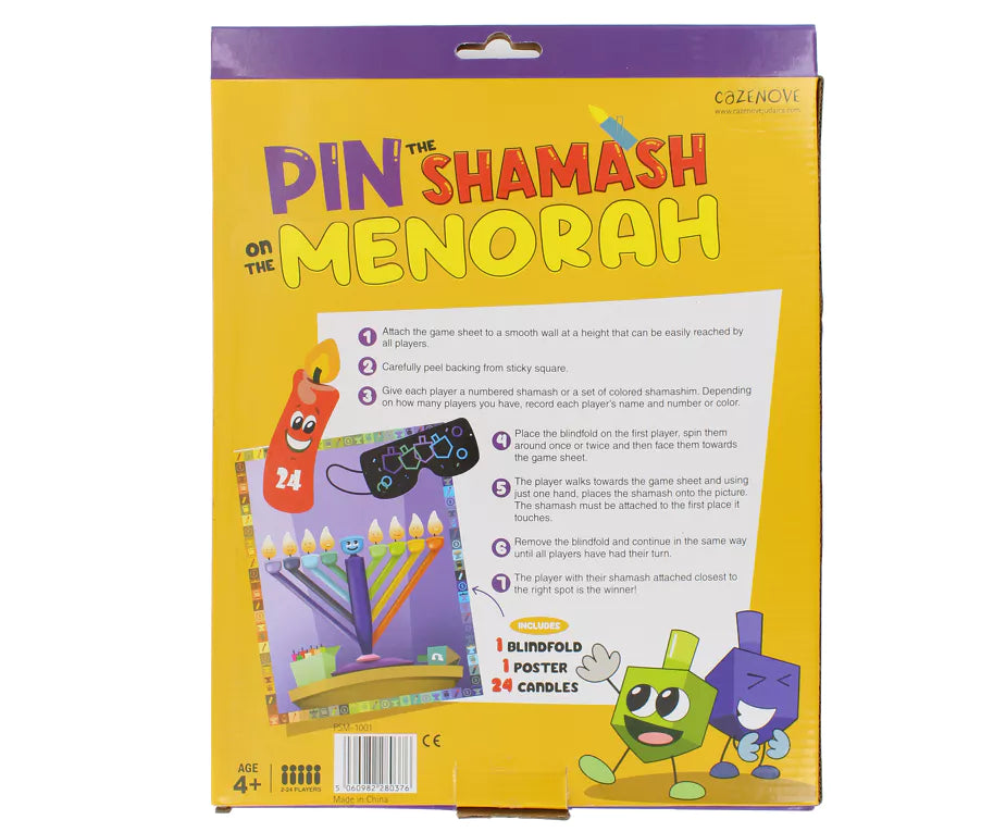 Pin the Shamash on the Menorah