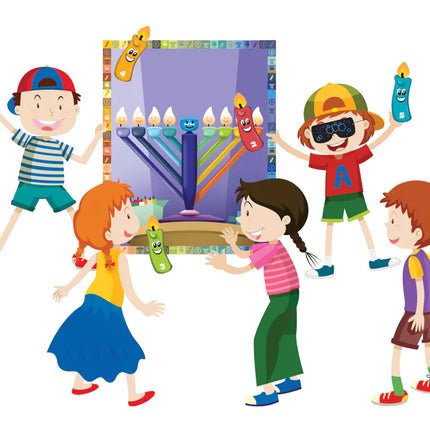 Pin the Shamash on the Menorah