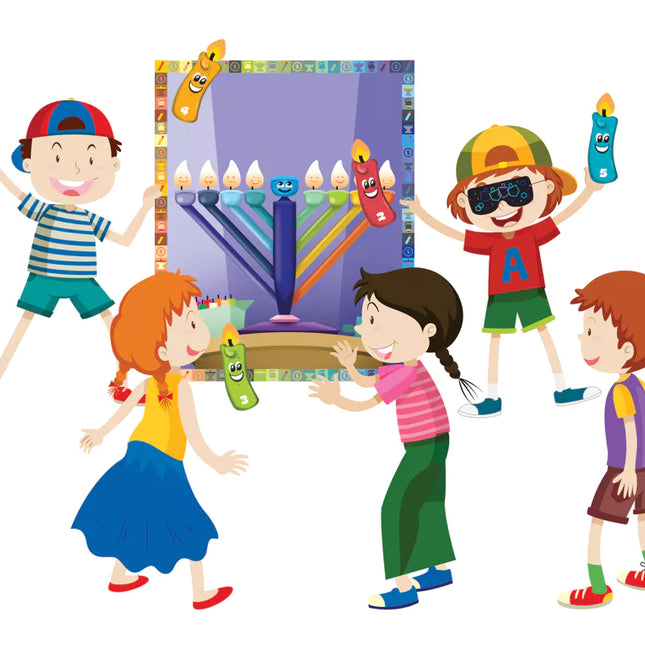 Pin the Shamash on the Menorah