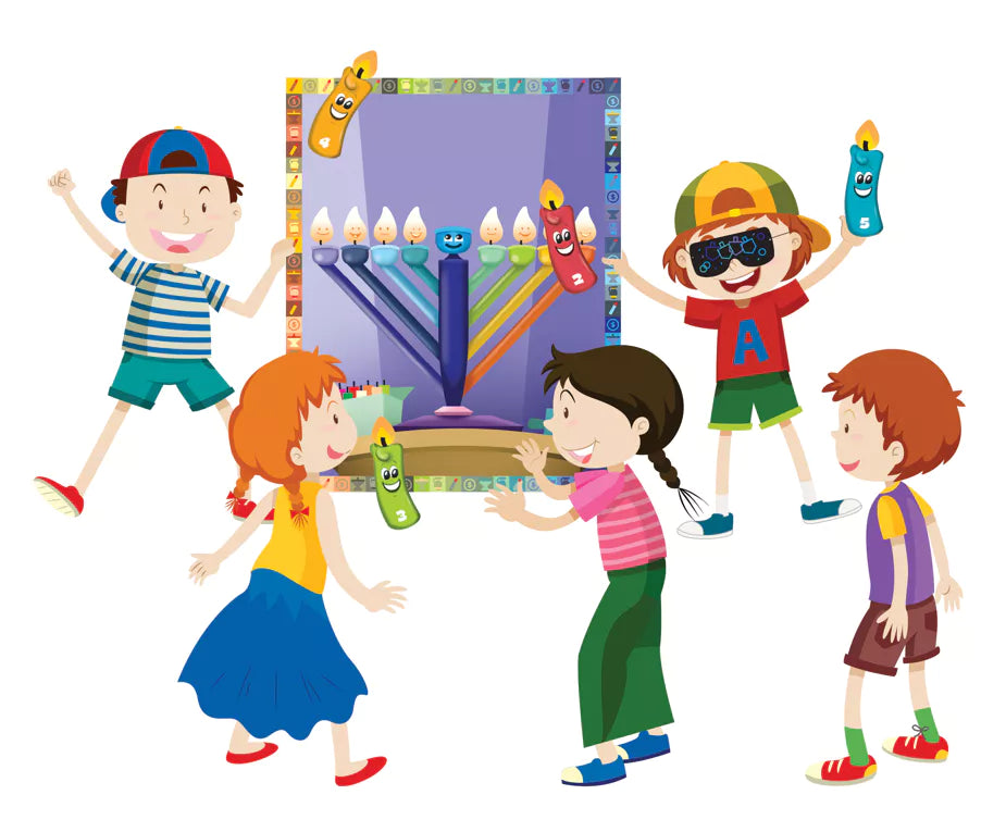 Pin the Shamash on the Menorah