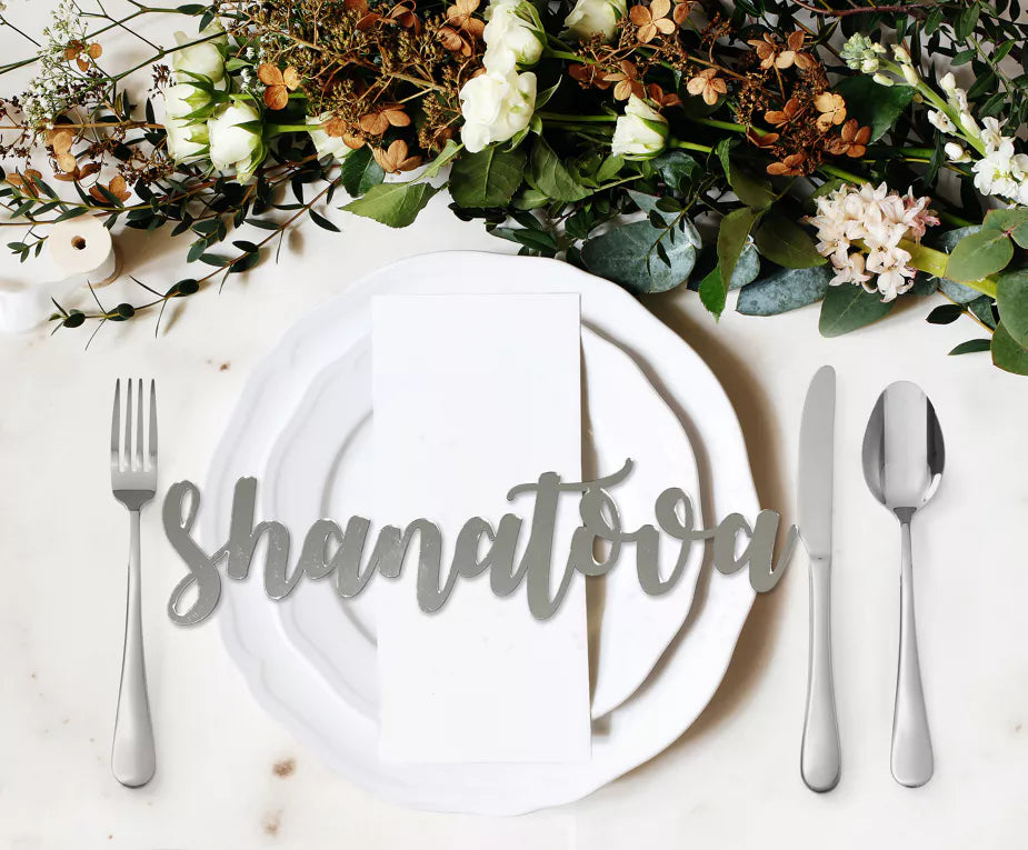 Rosh Hashanah Place Setting Words 4PK