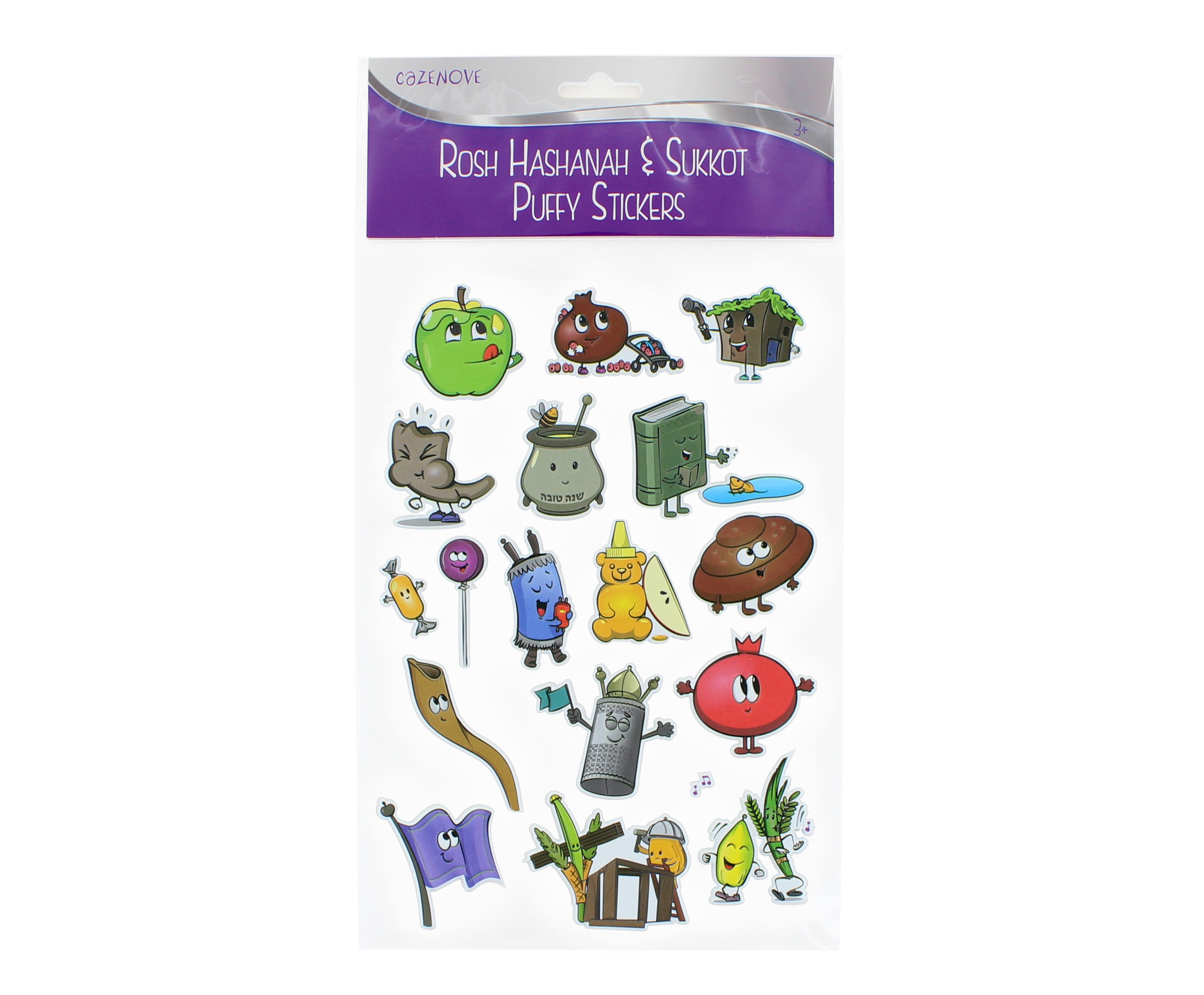 Rosh Hashanah & Sukkos Puffy Stickers