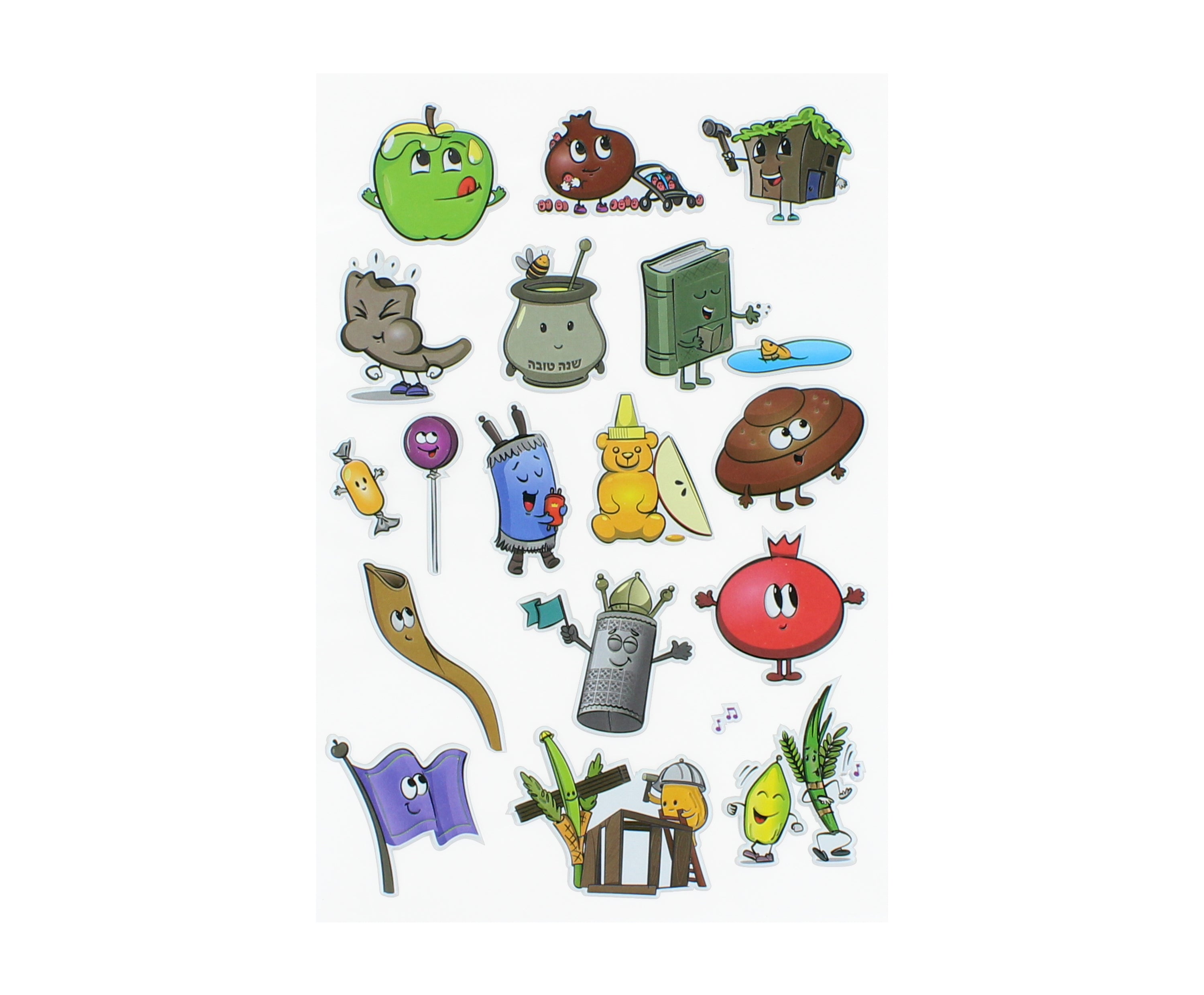 Rosh Hashanah & Sukkos Puffy Stickers