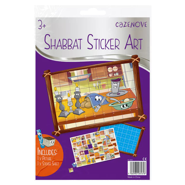 Shabbos Sticker Art