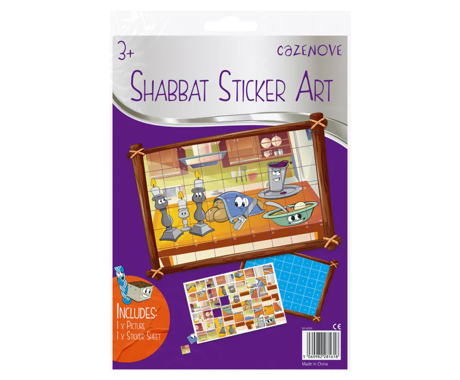 Shabbos Sticker Art
