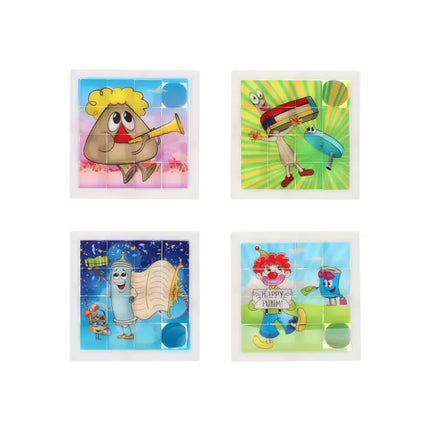 Purim Sliding Puzzles - 4 PK