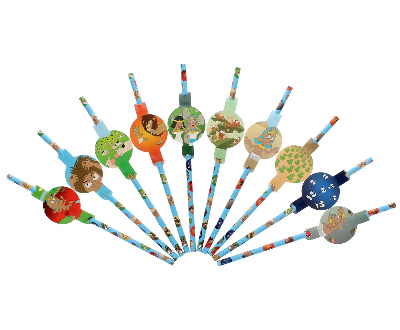 Passover 10 Plagues Straws