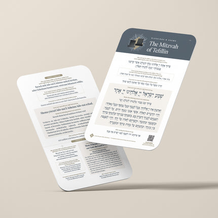The Mitzvah of Tefillin - Shema Card