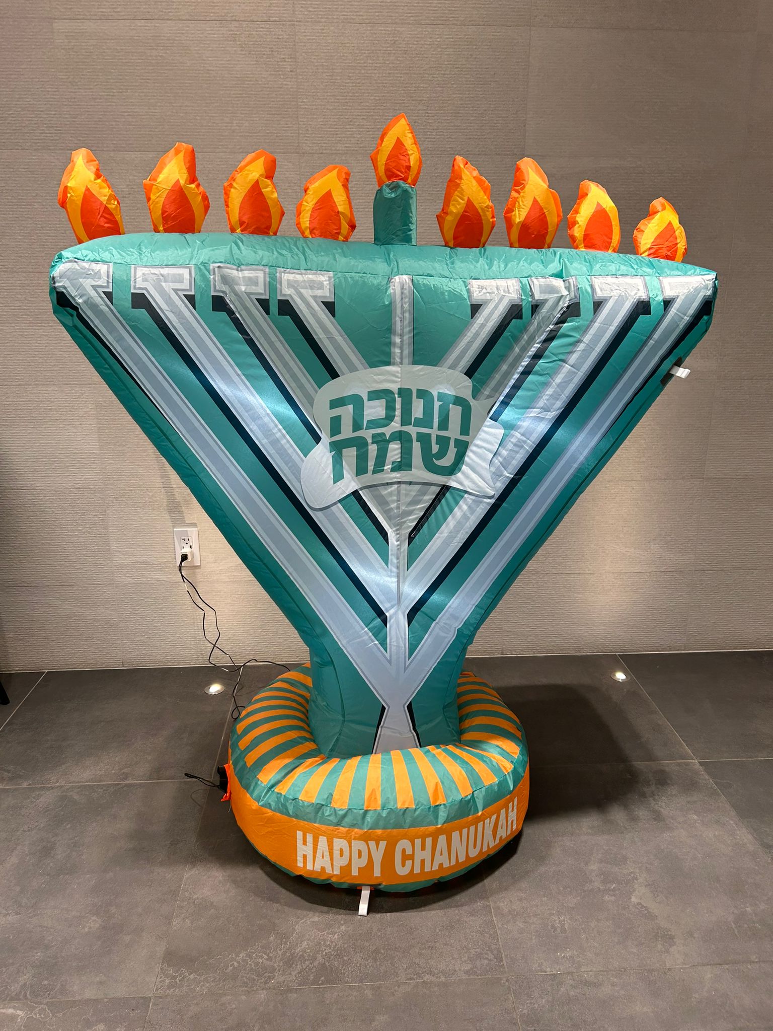 Inflatable Menorah Display