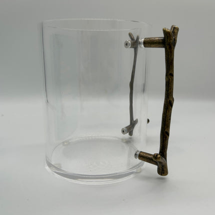 Acrylic Wash Cup - Bronze Handle