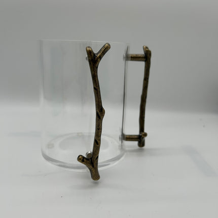 Acrylic Wash Cup - Bronze Handle