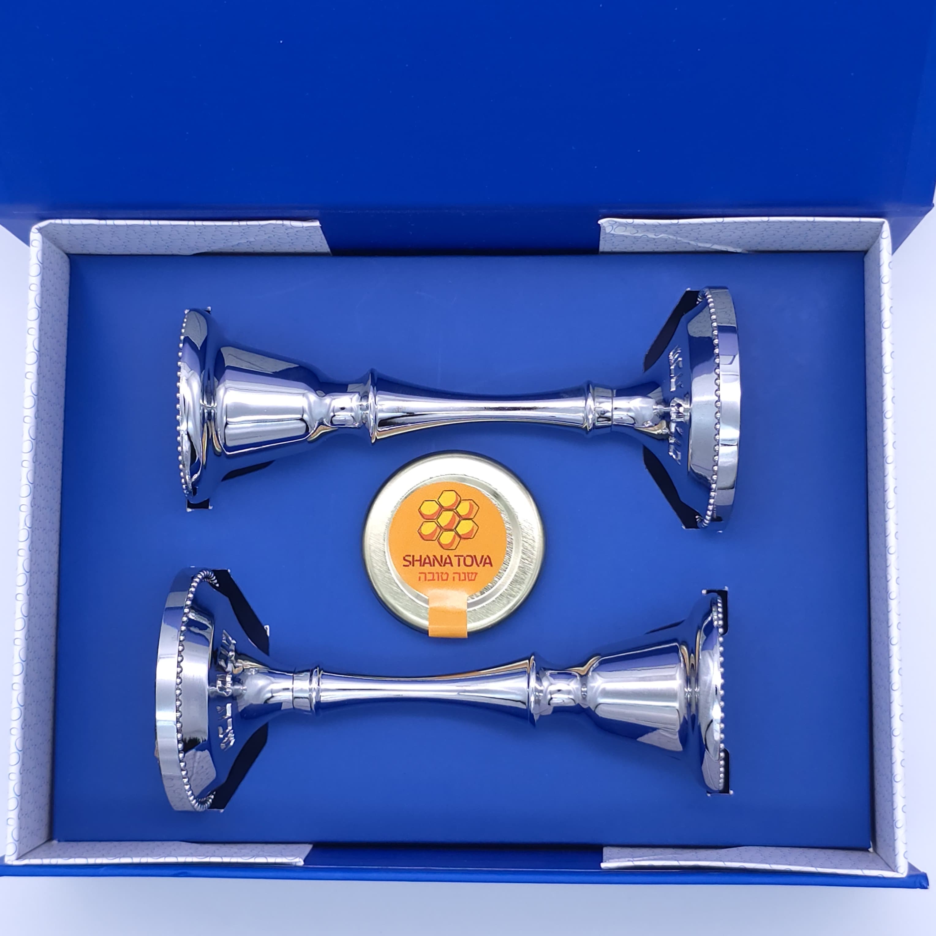Rosh hashana Candlesticks & Honey Gift box