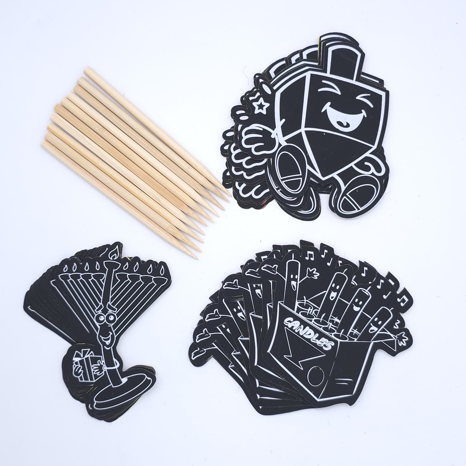 Chanukah Scratch Art Bulk 30PC