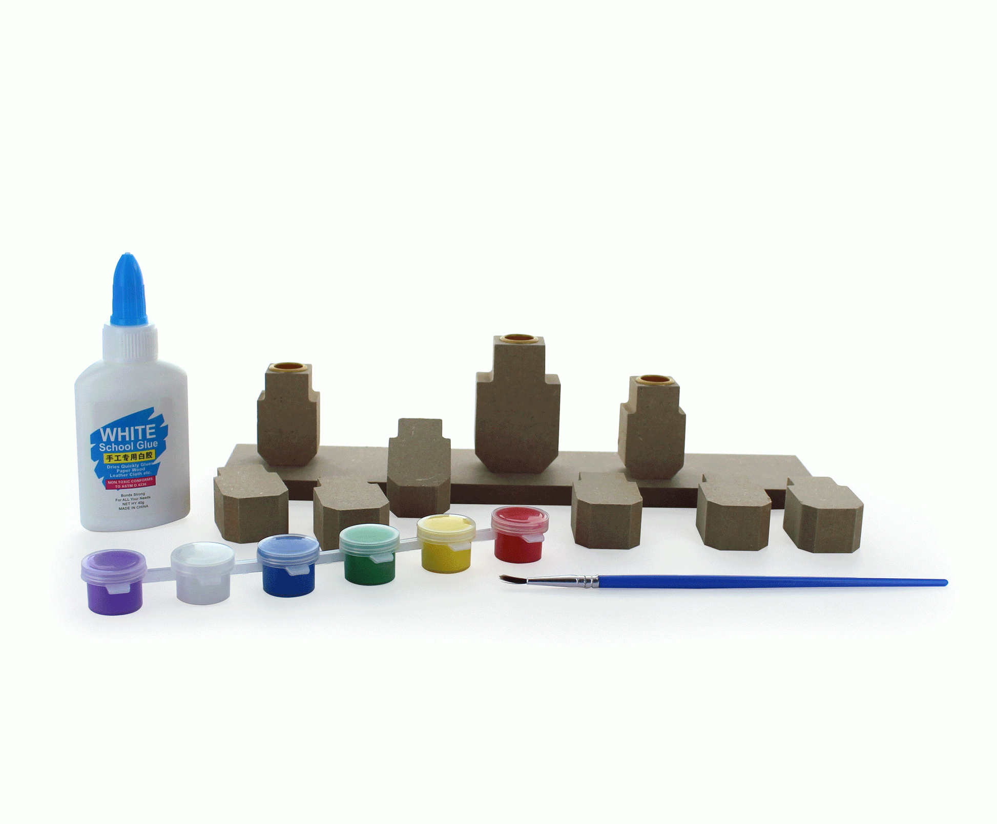 Create your Own Wood Menorah