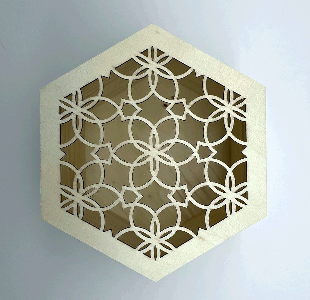 Hexagon Wood Box