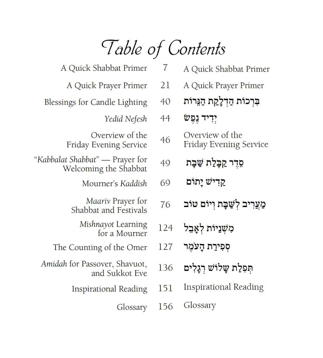 Complete Friday Evening Synagogue Companion - Rental