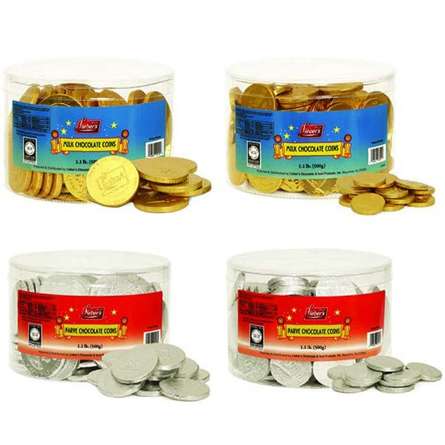 Lieber's Bulk Chocolate Coin Tubs